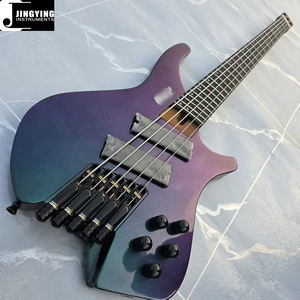 Guitares basses électriques sans tête chromatiques haut de gamme à cinq <span class=keywords><strong>cordes</strong></span> Jingying 2025, vente en gros d'usine, instruments à <span class=keywords><strong>cordes</strong></span> - Product Image 6