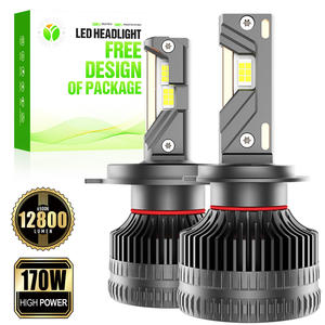 Ballast externe sans erreur 170W 12800Lm 6500K 12-24V H7 A10 Lampes LED de remplacement pour automobiles, pour garages de réparation de luxe indépendants - Product Image 1