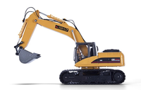 6526A 6519A 1/20 coche de ingeniería de Control remoto torre de excavadora de aleación RC gira 690 grados simula fumar WEITENG