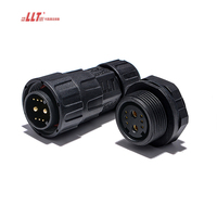 LLT M25 2pin Power Plus 6pin signal Socket Prise circulaire Connecteur électrique étanche