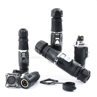 LP20 IP68 Wasserdichter 2/3/4-Poliger Stecker Buchse Stromstecker Luftfahrt-Verbindung Kupfer 10A/25A Automobilkabel-Verbindungsstecker