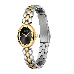 Reloj de Cuarzo Ovalado de Acero Inoxidable, Lujoso y Extravagante, Resistente al Agua, con Corte Personalizado y Logotipo del Cliente - Product Image 2