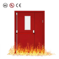 Porte coupe-feu en acier homologuée UL, résistance au feu 90/120 minutes, porte de sortie métallique pour projets de rénovation d'hôtels et d'hôpitaux