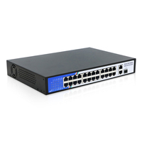 27 Port 1000Mbps Gigabit AI PoE Switch UPS Unmanaged 2GE+1SFP Kapasitas 8.8GBPS Garansi 1 Tahun Dukungan VLAN Jaringan MAC 4K