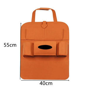 Organizador de Asiento de Coche de Fieltro, Organizador de Asiento Trasero de Poliéster, Plegable, Impermeable, con Múltiples Bolsillos, Contenedor de Almacenamiento para Asiento, Caja Colgante - Product Image 2