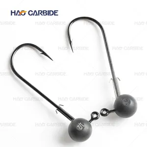 fishing lure painted jig head fishing hook tungsten ball jig heads wire double keeper jig head