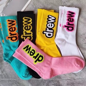Customizable Logo Mid-calf Cotton Letter <b>Socks</b> Trendy Street Hip-hop Style Sporty <b>Socks</b> Candy-colored Versatile <b>Breathable</b> <b>Socks</b> - Product Image 2