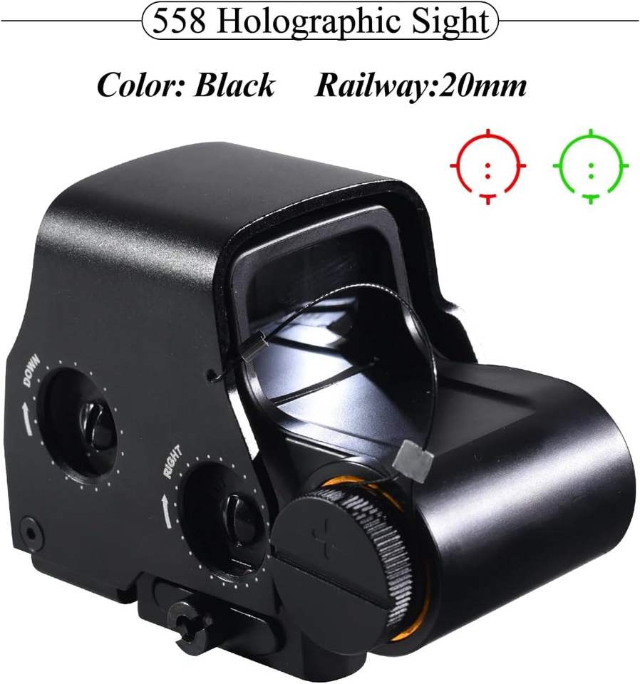 5D Era Tactical Optic 558 Red Dot Sight Scope Holographic Reflex ...