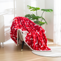 Couverture de Noël Sherpa en flanelle douce et chaude à double couche avec motif d'arbres de cerf de Noël pour le lit et le canapé Cadeaux pour tout le monde