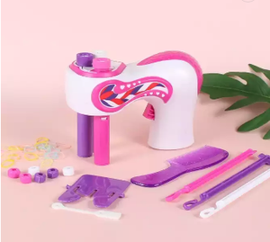 Mädchen elektrische automatische Haar geflecht Diy stilvolle Flechten Frisur Werkzeug Twist Braider Machine Weave Roller Pretend Kids Toys - Product Image 6