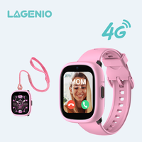 Montre connectée LAGENIO 4G avec carte SIM, boîtier interchangeable, écran TFT couleur, appel vidéo, GPS, LBS, IP68, batterie 2 jours, montre connectée pour enfants