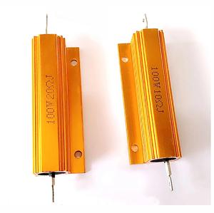 Điện Trở Màu Vàng Nhôm Vỏ Kim Loại Công Suất Rx24 100W 50W Điện Trở 1R 2R 4r 4r 5r 5r 8r 10r 15r 20r 30r 40r 100r 200r 220r Điện Trở - Product Image 6