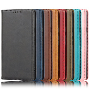 Coque de téléphone en cuir de veau couleur unie avec support magnétique robuste pour Google Pixel 10 9 8A 7A – Vente directe usine - Product Image 1