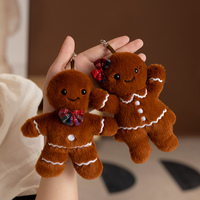 Jouets en peluche doux en forme de pain d'épices, disponibles en deux styles, tailles et couleurs personnalisables, en tissu de coton - Idéal pour la décoration de Noël et les cadeaux de fêtes mignons