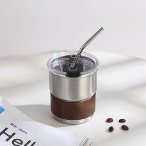 Mini 2oz gelato al vino bicchiere bicchiere riutilizzabile tazza carino regalo stermos <span class=keywords><strong>acero</strong></span> inossidabile caffè latte acqua bere tazze per la colazione - Product Image 5