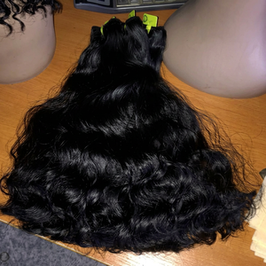 Cheveux indiens vierges Remy pour tissage, ondulation naturelle, double trame, 100g, très demandés - Product Image 1