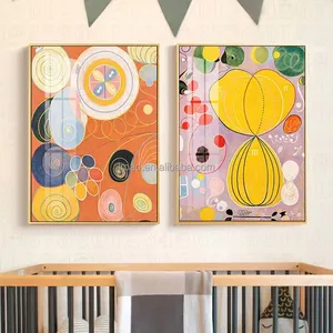 Wohnzimmer Home Decor Moderne geometrische Leinwand Poster und Drucke Abstrakte Bilder Kreative geometrische Wand kunst