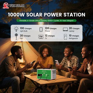 WHC <span class=keywords><strong>Solar</strong></span> Générateur Solaire Portable de 1kW 1000W <span class=keywords><strong>1000</strong></span> Watts, Mini Système d'Énergie Solaire Tout-en-un pour Camping, Usage Extérieur et Domestique - Product Image 6