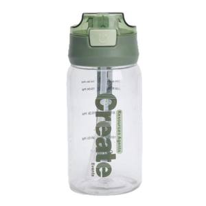 Vaso con pajita para estudiantes, hombres y mujeres, botella deportiva universal, vaso espacial a prueba de fugas, portátil con escala. - Product Image 5