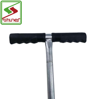 Sonde d'échantillonnage de sol en acier inoxydable avec manche en caoutchouc durable pour le jardin Planteuse de semis de légumes OEM