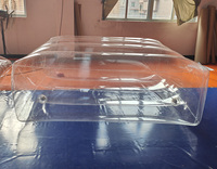 Lit gonflable en polychlorure de vinyle épais et transparent, un matelas gonflable adapté à une utilisation à la maison et en clinique