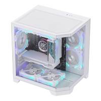 ALSEYE Special Design Computer Case 240 Cooler Ocean-3-W White Color PC Case With 3 Sides Glass Window