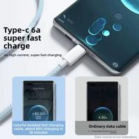 Macaron 120W 3-en-1 Cable DE DATOS DE TELÉFONO MÓVIL trenzado Carga súper rápida para Android Type-C Car iPhone para Huawei Vivo Printer