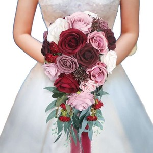 <span class=keywords><strong>Bouquet</strong></span> <span class=keywords><strong>de</strong></span> <span class=keywords><strong>mariée</strong></span> artificiel <span class=keywords><strong>de</strong></span> haute qualité en forme <span class=keywords><strong>de</strong></span> goutte d'eau, <span class=keywords><strong>bouquet</strong></span> <span class=keywords><strong>de</strong></span> mariage pour la photographie <span class=keywords><strong>de</strong></span> fête, plusieurs styles en gros - Product Image 5