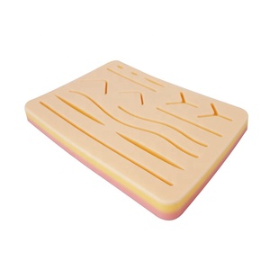 Silicone sutura pelle pratica Pad con maglia per sutura formazione pelle umana Repli - Product Image 1
