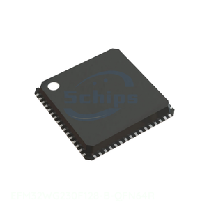 Composants électroniques originaux EFM32WG230F128-B-QFN64R 64 VFQFN à contacts apparents, acheter en ligne - Product Image 1