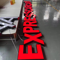 Enseigne extérieure 3D à DEL en acrylique avec lettrage à l'avant pour la publicité des entreprises Transformateur d'alimentation CA