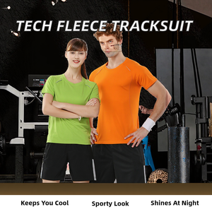 Conjunto Deportivo de Otoño para Hombre, Personalizado, Tejido, Reflectante, de Forro Polar Técnico, de 2 Piezas, Sudadera con Capucha y Pantalones, para Correr - Product Image 2