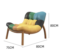 Mode paresseux canapé chaise longue pingouin à bascule salon balcon chaise longue garniture en cuir