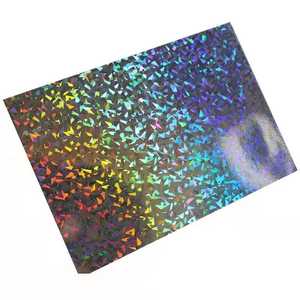 Film adhésif holographique arc-en-ciel brillant imperméable A4 personnalisé avec effet 3D - Product Image 2