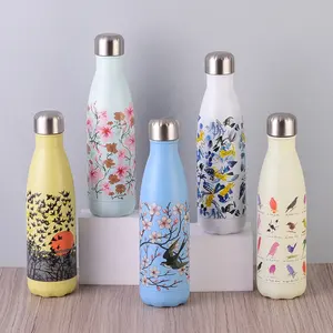 17oz 500ml Double Wall Vacuum Seal Metal Custom Gym Sports Drink Bottle Stainless Steel Insulated Water Bottles