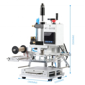 Hot Stamping Machine Custom Logo Embossing for PVC Leather PU and Paper Gold Foil Hot Stamping Machine Leather Embossed Machine - Product Image 2