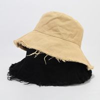 Chapeau Bob en Jean Lavé à Bord Plat Brodé Style Streetwear Unisexe pour l'Extérieur, l'Été, la Plage, les Voyages, la Pêche et un Style Décontracté