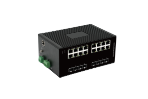 สวิตช์อุตสาหกรรมแบบจัดการได้ รองรับกิกะบิตอีเธอร์เน็ต 24 พอร์ต RJ45/SFP ติดตั้งบนราง Din รุ่น HC722S-16T8GS ความจุ 48Gbps แบบฟูลดูเพล็กซ์ - Product Image 3