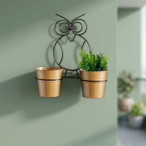 Porte-plantes mural en métal en forme de hibou, design de dessin animé, support de plantes suspendu moderne pour une utilisation en intérieur et en extérieur - Product Image 3