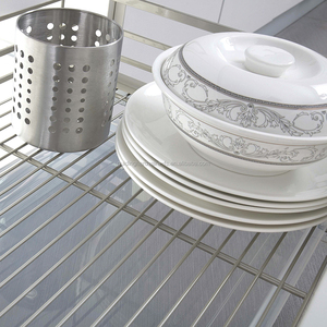 Solutions de <span class=keywords><strong>cuisine</strong></span> 3 côtés support de plaque paniers en grillage couleur champagne-fermeture en douceur - Product Image 3