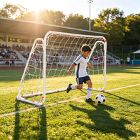 But de football avec diamètre extérieur de 32 mm But de football en acier résistant aux intempéries, facile à transporter, pour les écoles de formation et les matchs, Vance Sports