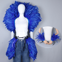 Ensemble professionnel unisexe d'ailes de plumes + jupe + protège-poignets, costume moelleux et doux, cosplay, Halloween, Noël, mariage