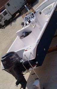 Fabricant de bateaux, console centrale en fibre de verre de 24 pieds (7,20 m) avec auvent, yacht de pêche, ferry de pêche - Product Image 2