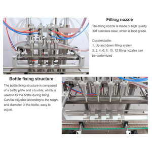 HZPK Automatic 4 Head Filling Machine Pet Water Detergent <b>Dropper</b> <b>Bottle</b> 5 Gallon Drinking Liquid Filling Machine Equipment - Product Image 2