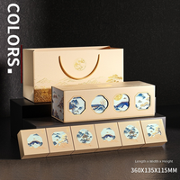 Emballage exquis pour gâteaux de lune : Boîtes vides en stock ; Boîtes cadeaux personnalisables pour 6 ou 8 pièces