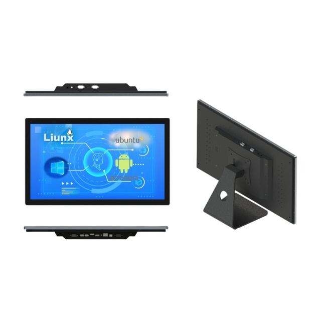 21.5" Fanless All-in-One Industrial PC Android/Linux/Ubuntu Desktop AIO Computer with OEM Motherboard for Office/Workshop
