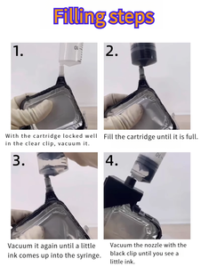 EF254S <span class=keywords><strong>Cartouche</strong></span> d'<span class=keywords><strong>encre</strong></span> jet d'<span class=keywords><strong>encre</strong></span> à solvant rechargeable de remplacement <span class=keywords><strong>pour</strong></span> <span class=keywords><strong>imprimante</strong></span> portable codeur de pistolet 600DPI impression Hgt 1 "254mm - Product Image 4