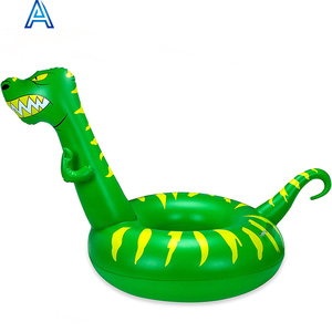 Bon marché durable OEM personnaliser la conception impression mignon vinyle <span class=keywords><strong>PVC</strong></span> air soufflage dinosaure gonflable <span class=keywords><strong>tube</strong></span> de bain anneau de bain pour piscine anneau de flotteur - Product Image 3