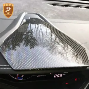 Accesorios de Interior de coche, embellecedores, cubierta de salpicadero de fibra de carbono seco para Lamborghini Huracan LP610 LP580, cubierta de Panel de instrumentos