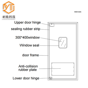 YT Stainless Steel Swing Impact Traffic <strong>Door</strong> for Kitchen or Restaurant Supermarkets - Product Image 3